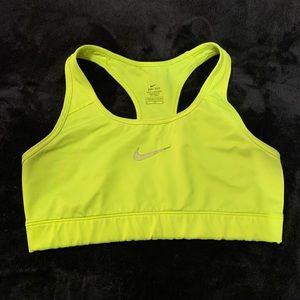 Neon Green Nike Sports Bra